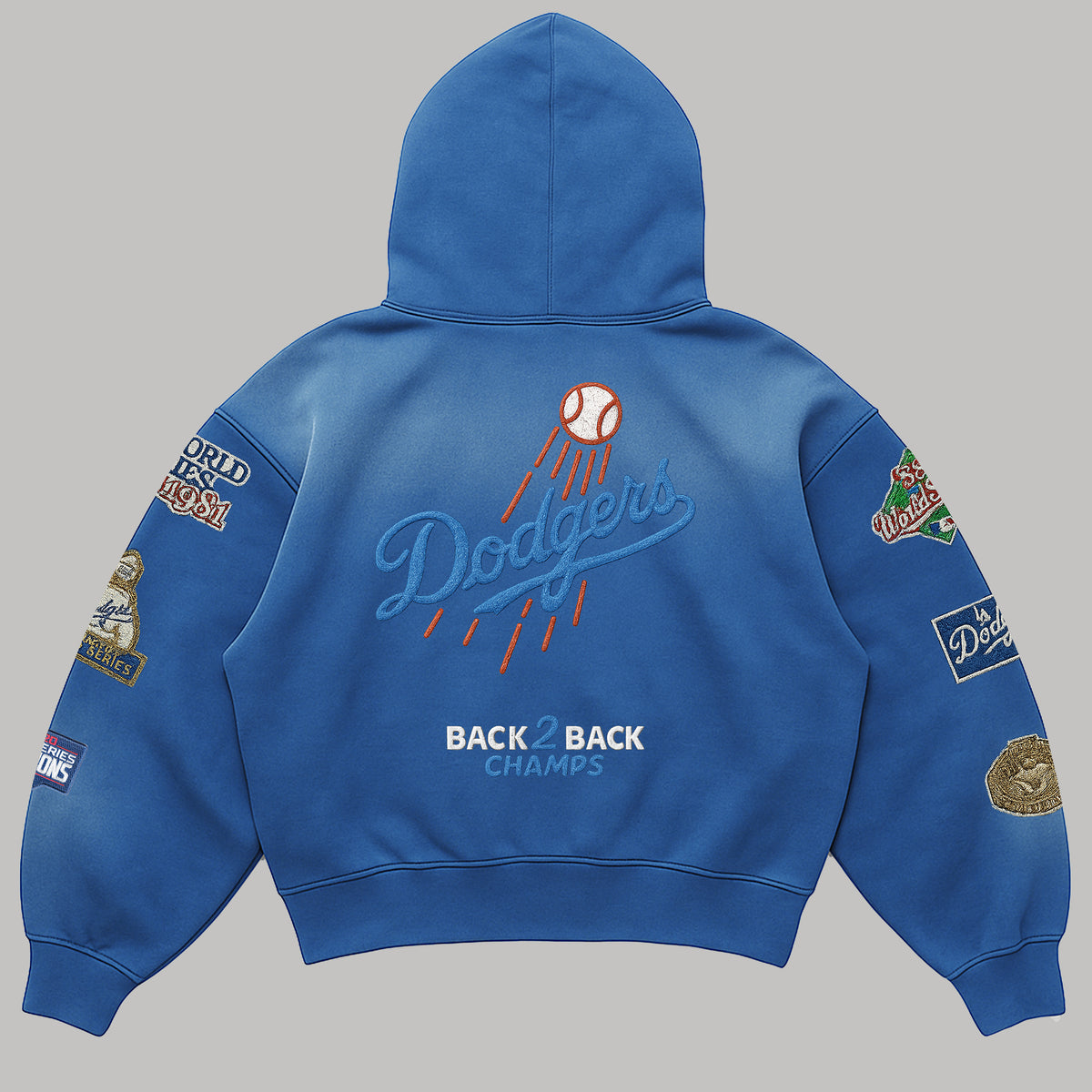 20 OZ DODGERS CHAMPS CROP HOODIE BLUE – Calabasas Classics