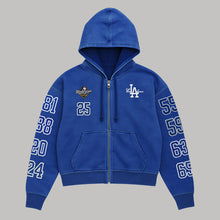 Load image into Gallery viewer, 14 OZ OVERSIZED DODGERS CHAMPS FULL ZIP